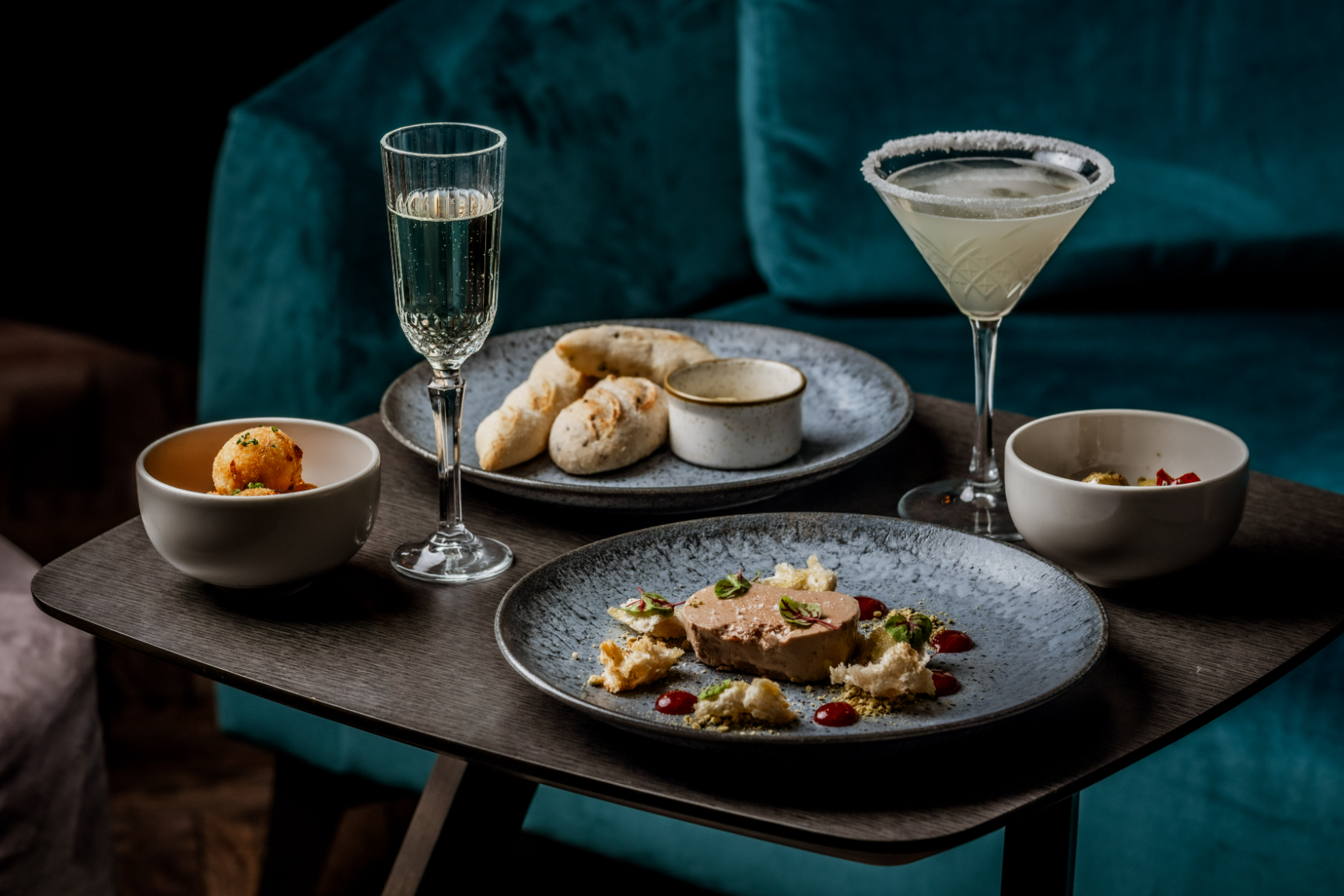 the lampery restaurant meal prepared with beverage