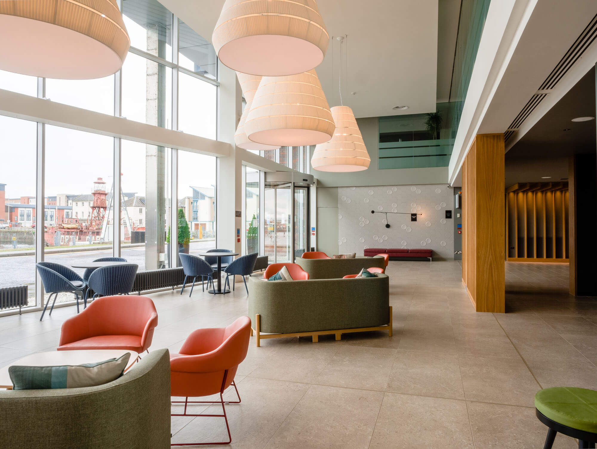 apex city quay lounge area